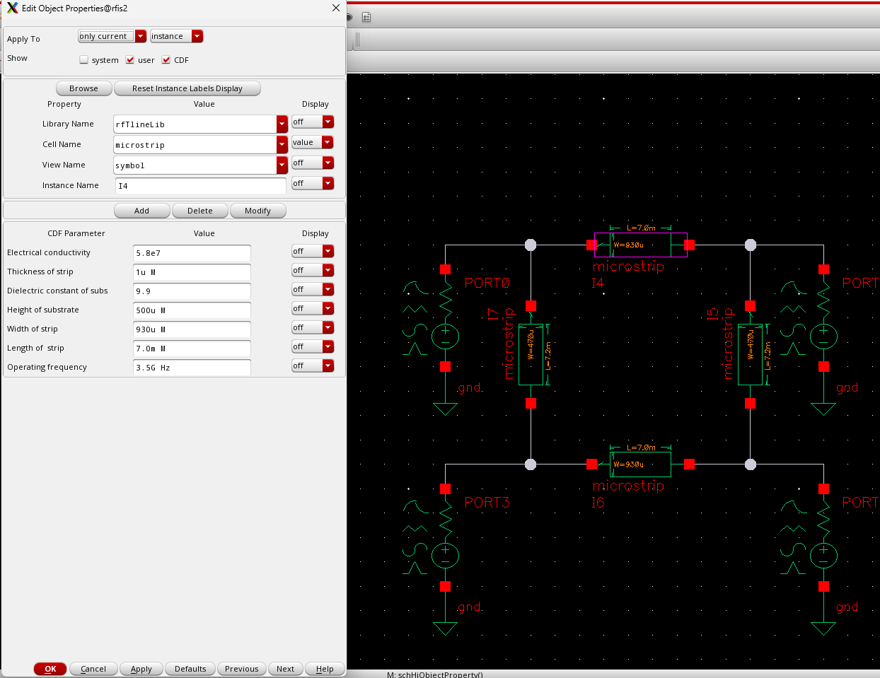 Hybrid transmission-line parameter A
